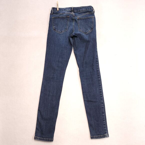 Old Navy Mid Rise Casual Medium Wash Button Zip Jeans Womens Size 2 Blue - Picture 6 of 8
